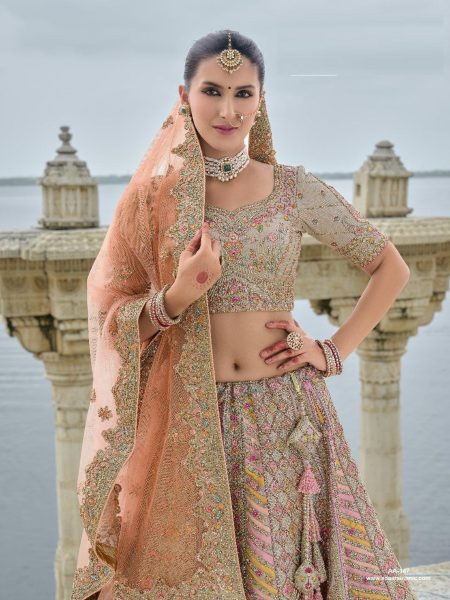 Shop Now Luxury Silk Bridal Lehenga Choli With Beautiful Embroidered Work  Bridal Lehenga Choli