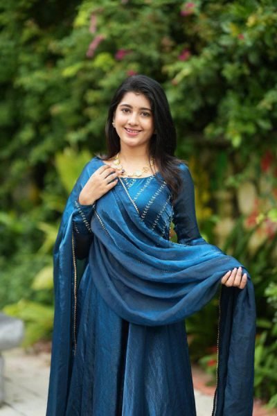 Shop  Trendy Chinnon Silk Gown     Full Flare  Soft Lining   Stylish Look  Perfect for Parties  Festivals   Weddings Anarkali Kurtis 