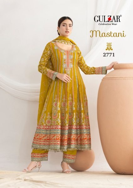 Showstopper  Mastani Silk Anarkali Set with Dabka Dori and Resham Work By Gulzar Fashion Anarakali Gown Wholesale