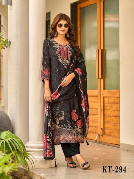 Shree Fab KT 294 Maslin Digital Printed Top with Viscose Rayon Bottom   Dupatta Perfect for Casual Wear Wholesale Printed Salwar Kameez 