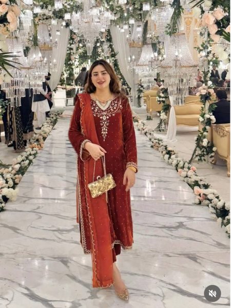 Signature Viscose Velvet Sequins Embroidered Suit with Patiala Bottom   Soft Net Dupatta for Wedding Functions 