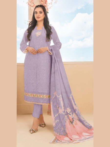 Sitarah Catalog 914 A Heavy Cotton Embroidered Cotton Suit with Dupatta for Office Wear  