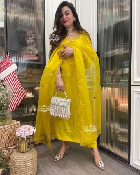 Slay the Festive Look With Roman Silk Kurti with Beautiful Dupatta 3 Piece Kurti Set
