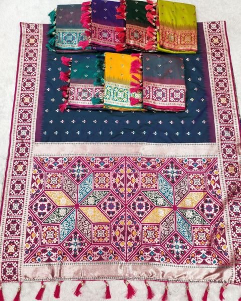 Soft Banarasi Silk Meenakari Saree With Zari Weaving Work Rich Pallu Manufacturer Price 