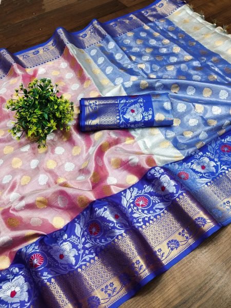 Soft Banarasi Tussar Silk Saree With Beautiful Gold Zari Weaving  Banarasi Saree Wholesale