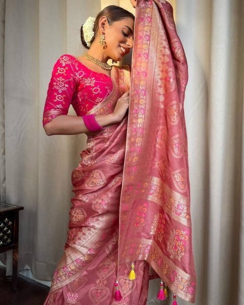 Soft Banarsi Silk Saree With Zari Weaving  Banarasi Saree Wholesale