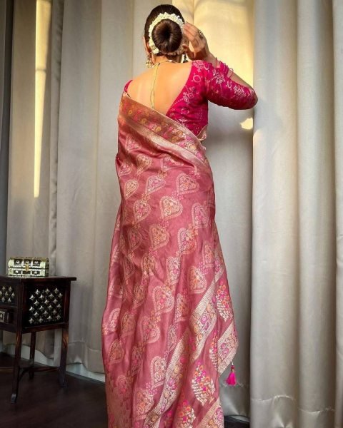 Soft Banarsi Silk Saree With Zari Weaving  Banarasi Saree Wholesale