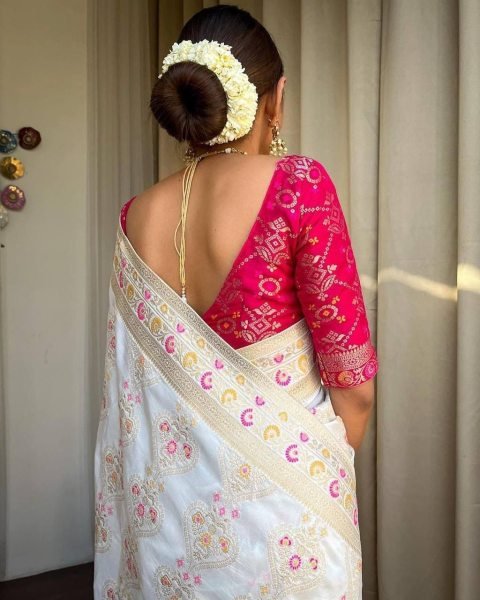 Soft Banarsi Silk Saree With Zari Weaving  Banarasi Saree Wholesale