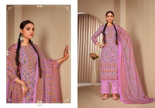 Soft Cotton Jecqard Print Suit Collection  Punjabi Dress Materials Wholesale