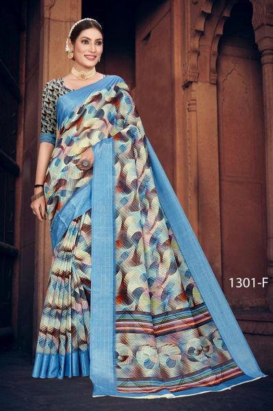 Soft Cotton linen  print  Saree In Wholsale Rate Linen Sarees Wholesale