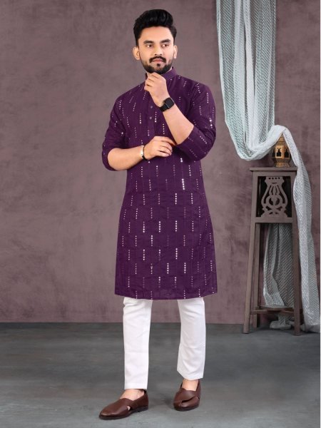 Soft Cotton Party Wear Mens kurta payjama Kurta Pajama Wholesale