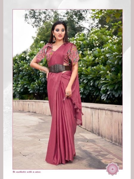 Soft Devsena Satin Silk Saree Silk Sarees Wholesale