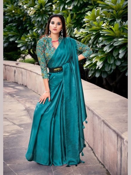 Soft Devsena Satin Silk Saree Silk Sarees Wholesale