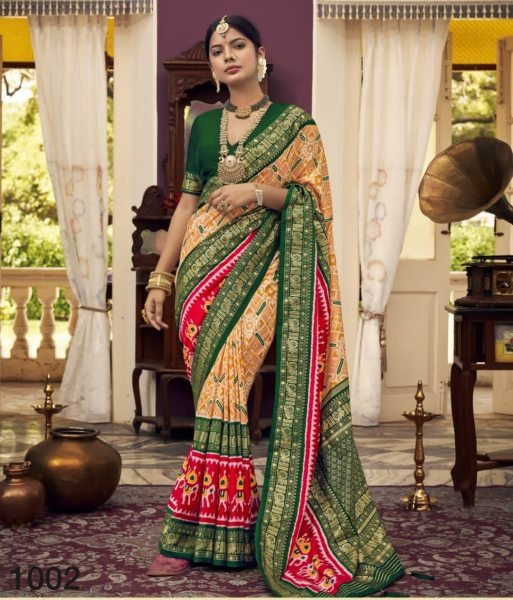  Soft Dola Silk Printed Saree  Silk Sarees Wholesale