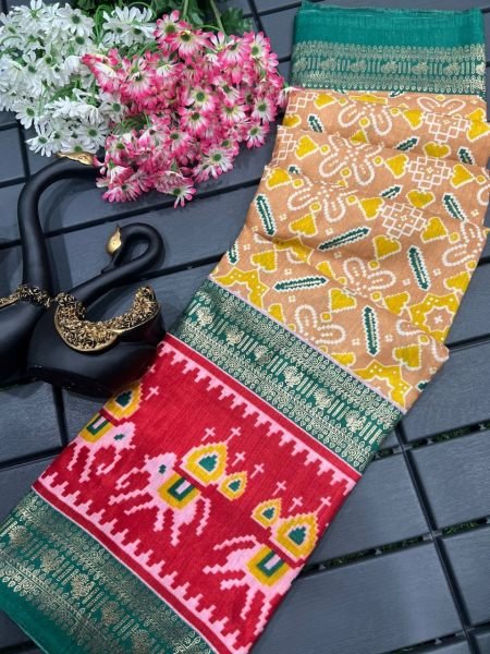  Soft Dola Silk Printed Saree  Silk Sarees Wholesale