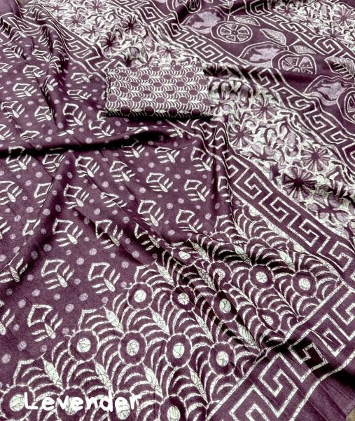 soft dolla silk saree with batik style prints Saree Silk Sarees Wholesale