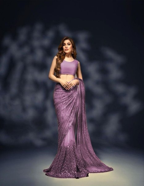 Soft Georgette Saree With Sequence Embroidery Work  Georgette Sarees Wholesale