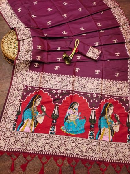 Soft Handloom Raw Silk Two tone Weaving saree  Silk Sarees Wholesale