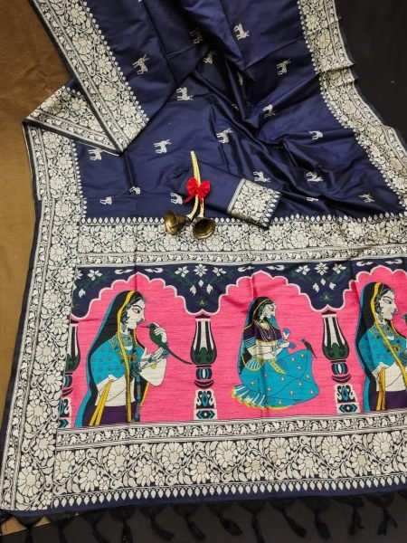 Soft Handloom Raw Silk Two tone Weaving saree  Silk Sarees Wholesale