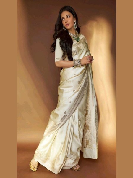 Soft Lichi Silk Saree With Jacquard Work Sarees 