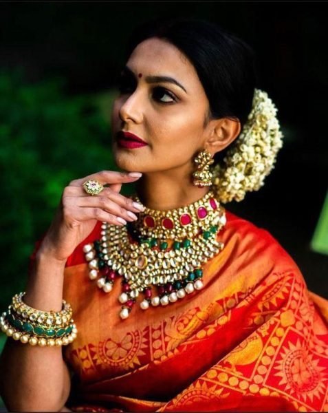 Soft Lichi Silk Saree With Jacquard Weaving Work  Silk Sarees Wholesale