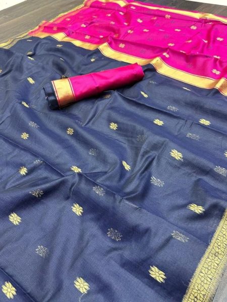 Soft Linen Saree Collection  Linen Sarees Wholesale