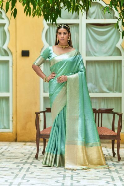 Soft Linen Silk Saree With Beautifull Zari Weaving Border  Linen Sarees Wholesale