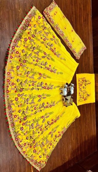 Soft Mono Net Lehenga Choli With Heavy Embroidery Work Designer Lehenga Choli