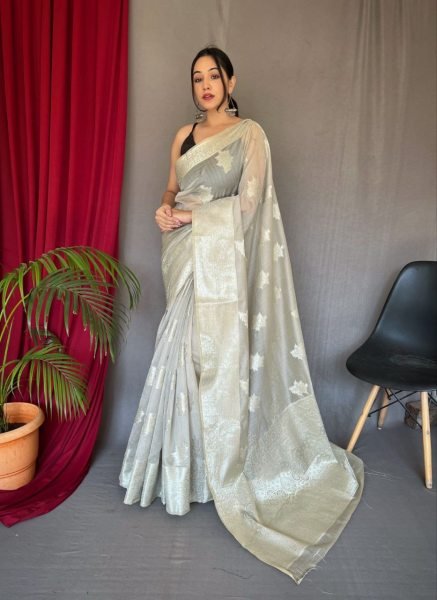 Soft Muslin Saree With Golden Zari Weaving Border  Designer Wedding Sarees Wholesale