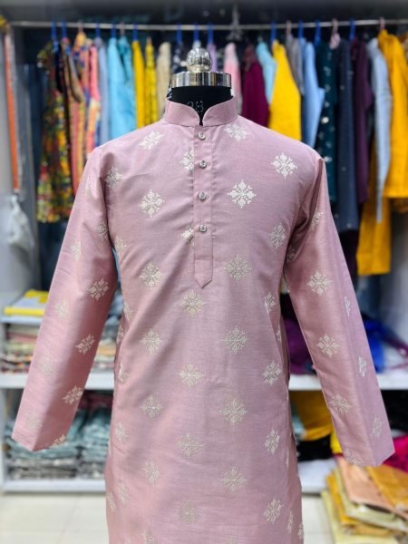 Soft Parbon Silk Sequence Work Mens Kurta Pajama  Kurta Pajama Wholesale