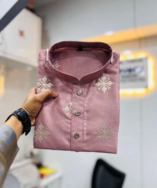 Soft Parbon Silk Sequence Work Mens Kurta Pajama  Kurta Pajama Wholesale