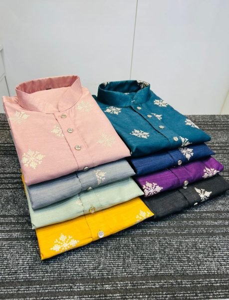 Soft Parbon Silk Sequence Work Mens Kurta Pajama  Kurta Pajama Wholesale