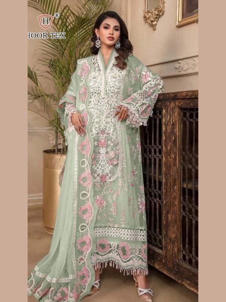 Soft Pista Georgette Pakistani Suit with Heavy Embroidery A Perfect Festive Choice