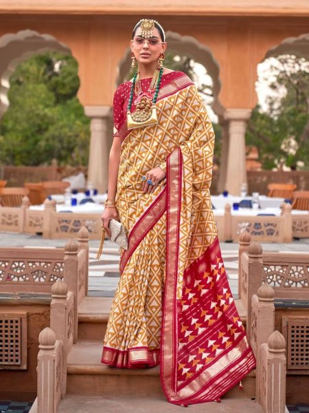 Soft Silk Patola Wedding Saree  Patola Silk Sarees Wholesale