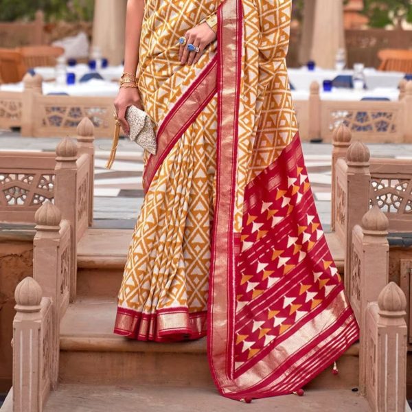 Soft Silk Patola Wedding Saree  Patola Silk Sarees Wholesale