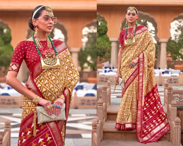 Soft Silk Patola Wedding Saree  Patola Silk Sarees Wholesale