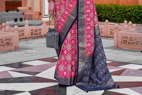 Soft Silk Patola Wedding Saree  Patola Silk Sarees Wholesale