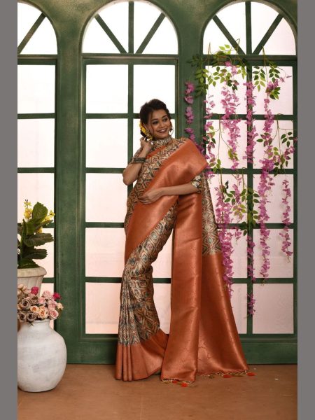 Soft Silk Saree with all over zari Work Patola Silk Sarees Wholesale