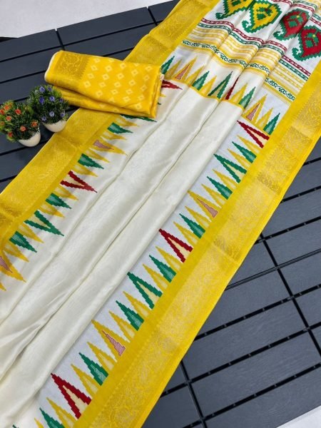 Soft Silk Saree With Golden Zari Border Silk Sarees Wholesale