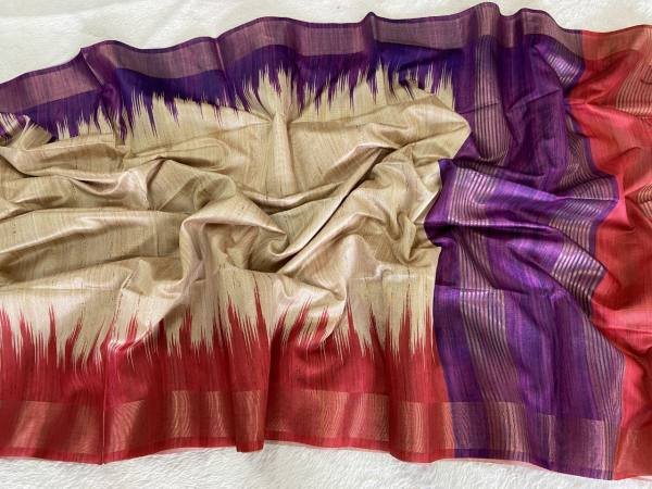 Soft Tussar Silk Saree with Attractive Border and Tassel Finish at Wholesale Rates Silk Sarees Wholesale