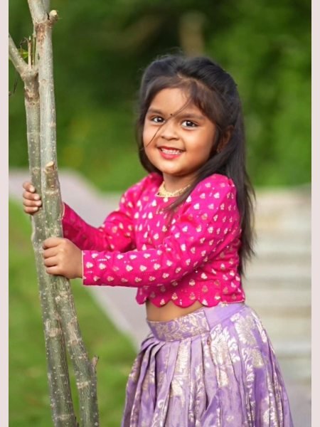  Soft Viscose Silk Kids Girls Lehenga Choli  Girls Wear