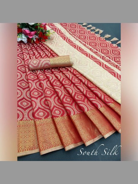 SOUTH COTTON SILK SAREE Silk Sarees Wholesale