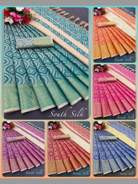 SOUTH COTTON SILK SAREE Silk Sarees Wholesale