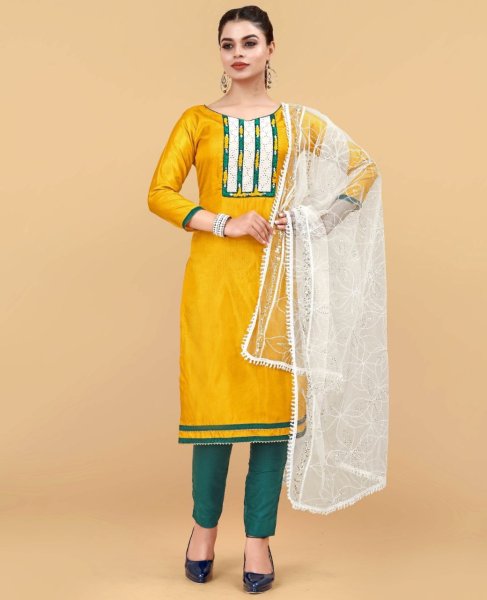 South Silk Handwork Dress Material Cotton Dress Material