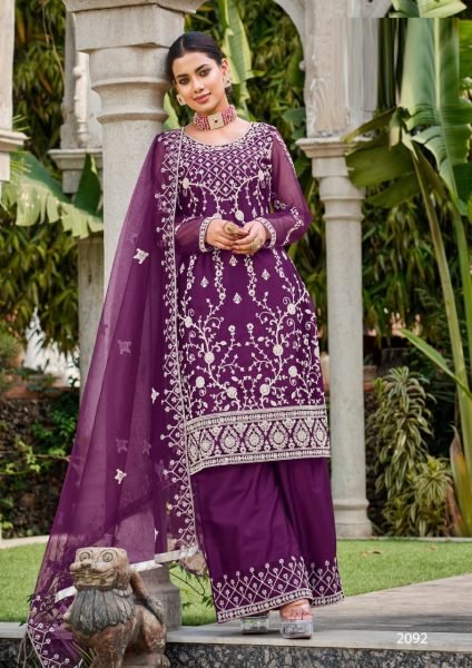 Special Eid Collection Pure Butterfly Net suits  Designer Plazzo Salwar Suits Wholesale
