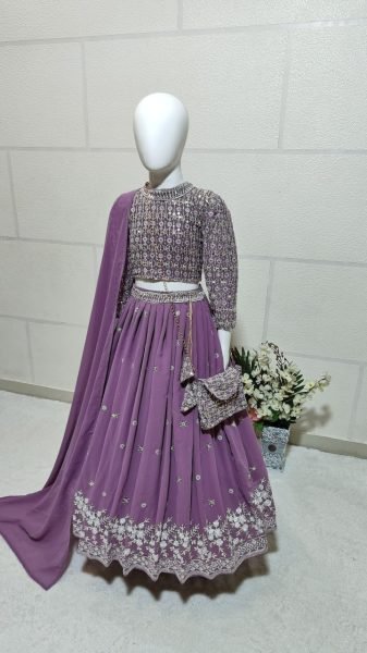 Special Girls Wear Fully Stitched Lehenga Choli  Girls Wear