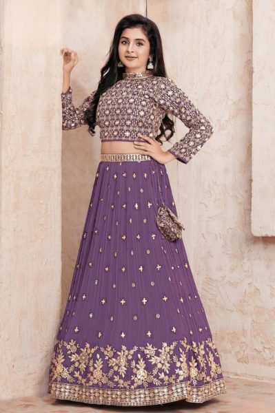 Special Girls Wear Fully Stitched Lehenga Choli  Girls Wear