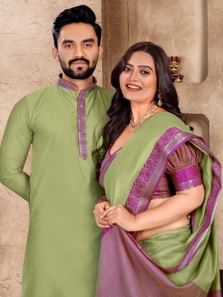 Special Occasion Linen Silk Couple Combo Collection  Couple Combo collection 