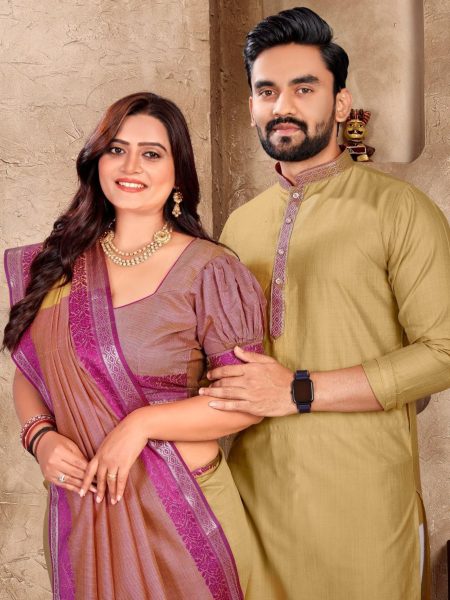 Special Occasion Linen Silk Couple Combo Collection  Couple Combo collection 