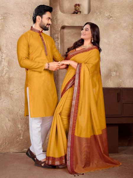 Special Occasion Linen Silk Couple Combo Collection  Couple Combo collection 